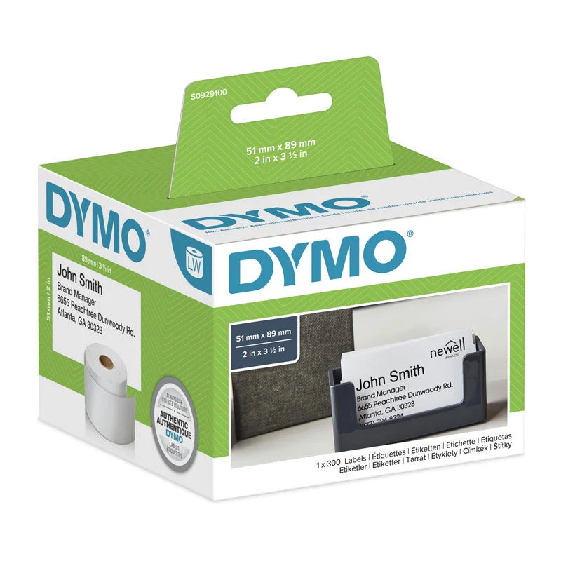 DYMO LW White Labels 51mm x 89mm