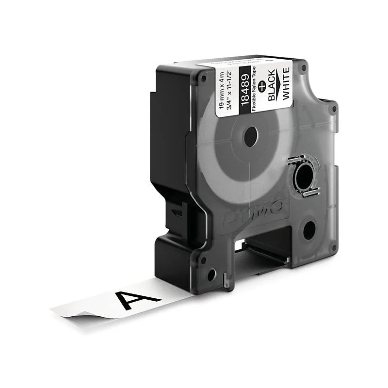 DYMO Rhino Nylon Label 19mm Black/White