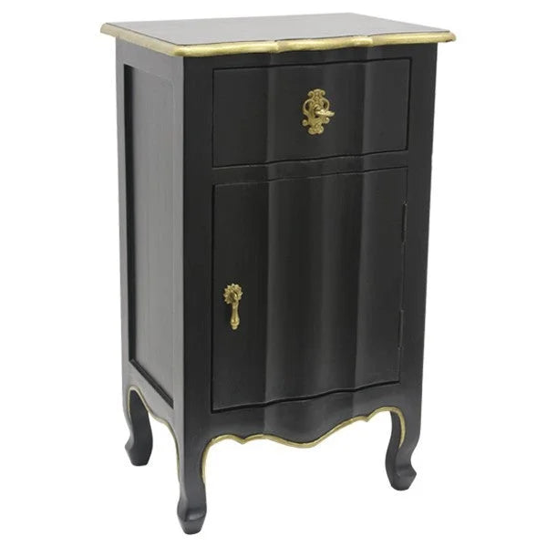 Dynasty 1 Drawer / 1 Door Bedside Table 65cm - Furniture >