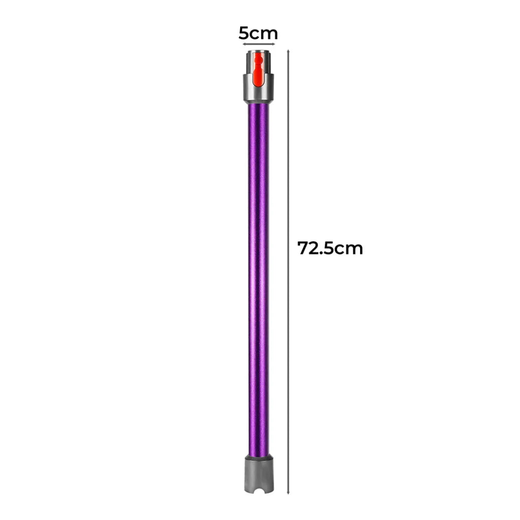 Dyson wand stick with caster wheels and side handle rail