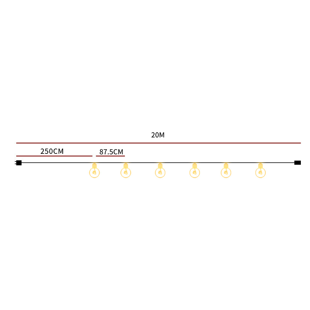 EMITTO 20M Festoon String Lights Kits