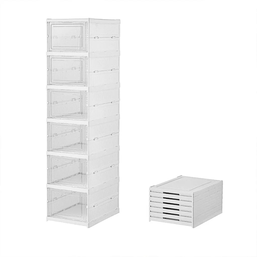 Easy Assemble Shoe Box Foldable Rack 3/6 Layers Storage