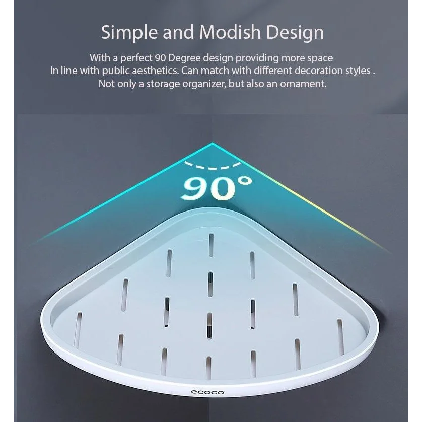 Ecoco Bathroom Corner Shower Shelf Corner Shower Caddy