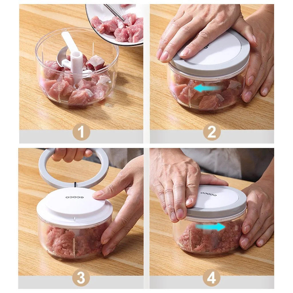 Ecoco Cutter Set 3 Sizes - Easy Chopper Mincer Mixer Slicer