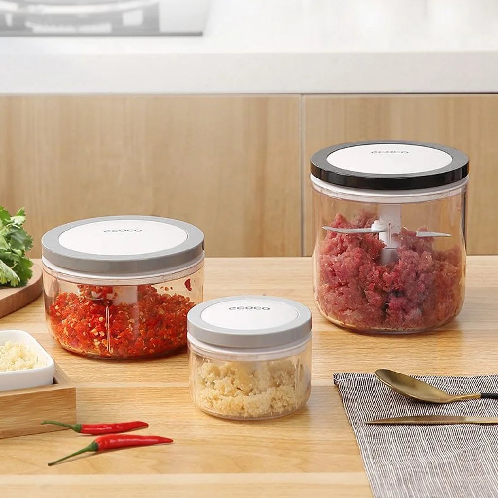 Ecoco Cutter Set 3 Sizes - Easy Chopper Mincer Mixer Slicer