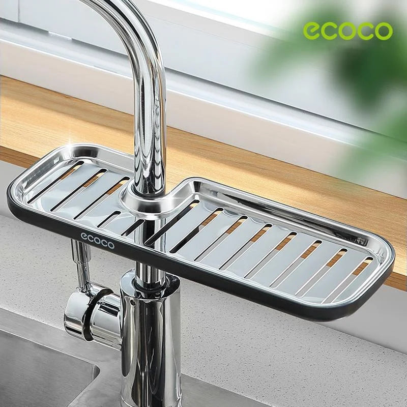 Ecoco Kitchen Drain Holder Sponge Sink Storage Rack Basket