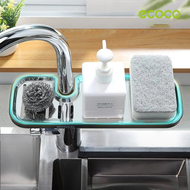 Ecoco Kitchen Drain Holder Sponge Sink Storage Rack Basket