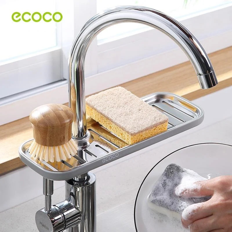 Ecoco Kitchen Drain Holder Sponge Sink Storage Rack Basket