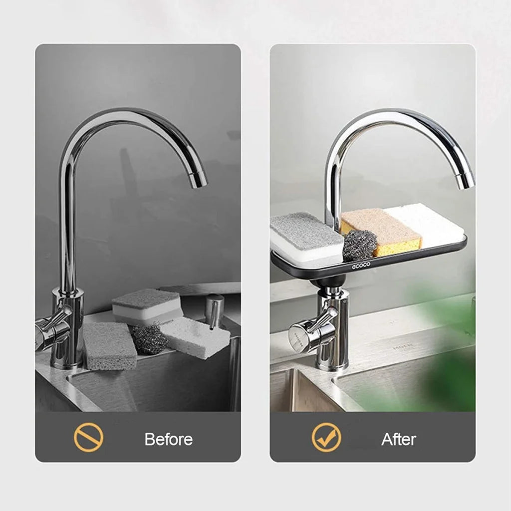 Ecoco Kitchen Drain Holder Sponge Sink Storage Rack Basket