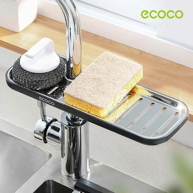 Ecoco Kitchen Drain Holder Sponge Sink Storage Rack Basket