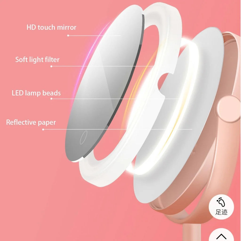 Ecoco Smart LED Light Cosmetic Makeup Mirror USB Touch