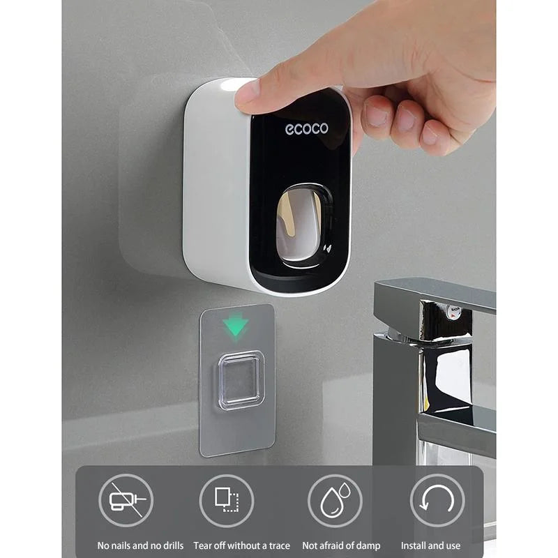 Ecoco Wall Mount Auto Hands-Free Toothpaste Dispenser