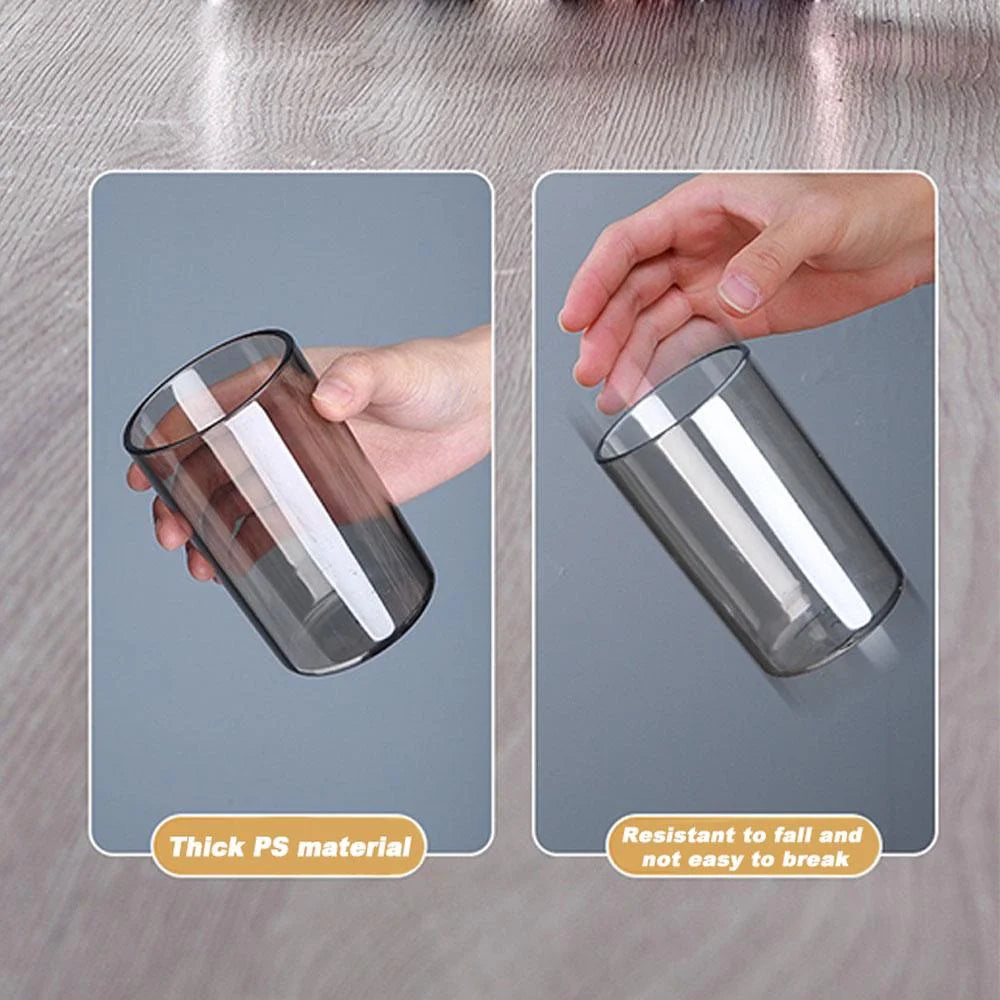 Ecoco Wall-Mounted Toothbrush Holder with 4 Cups and 4