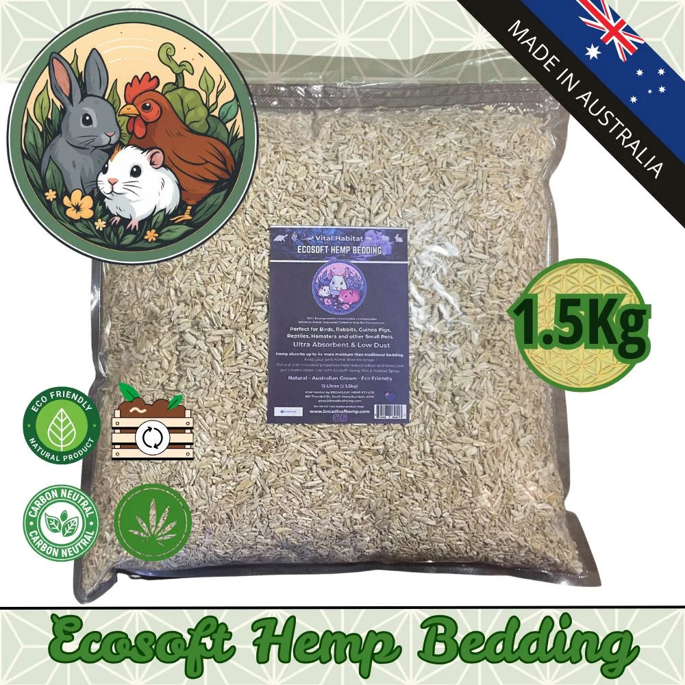Ecosoft - Natural Hemp Bedding | 10L ±1.5kg - Pet Care >