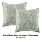 Eden Sage European Pillowcases Pair - Home & Garden
