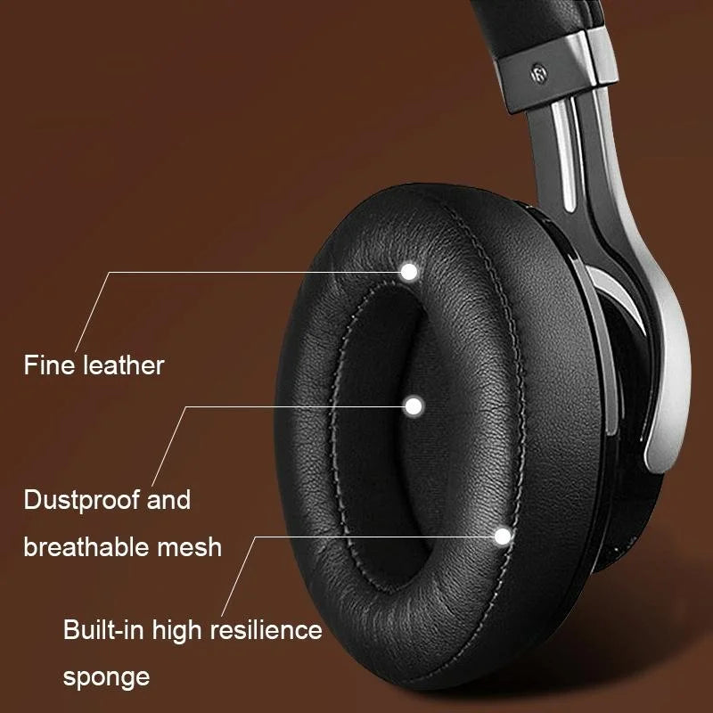 Edifier W855Bt Headset - Soft Breathable Sponge Cover Black Lambskin 2 Pcs-1915197972702957572