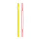EDISON mama Resealable Silicone Zipper Straw Green/Orange