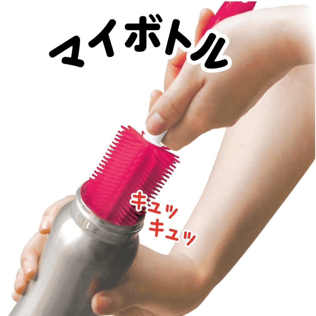 EDISON mama Silicone Baby Bottle Brush Pink