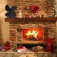 Efficient 4-blade Heat-powered Stove Fan - Aluminum - Red