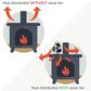 Efficient 4-blade Heat-powered Stove Fan - Aluminum