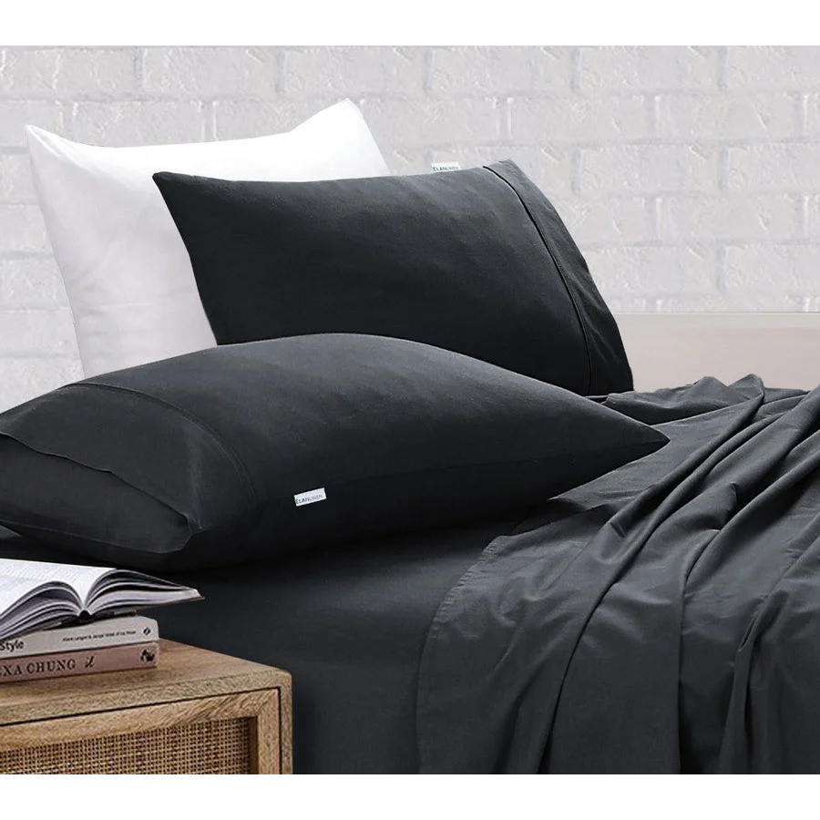 Egyptian Cotton Bed Sheets Set 100% Vintage Washed 500TC