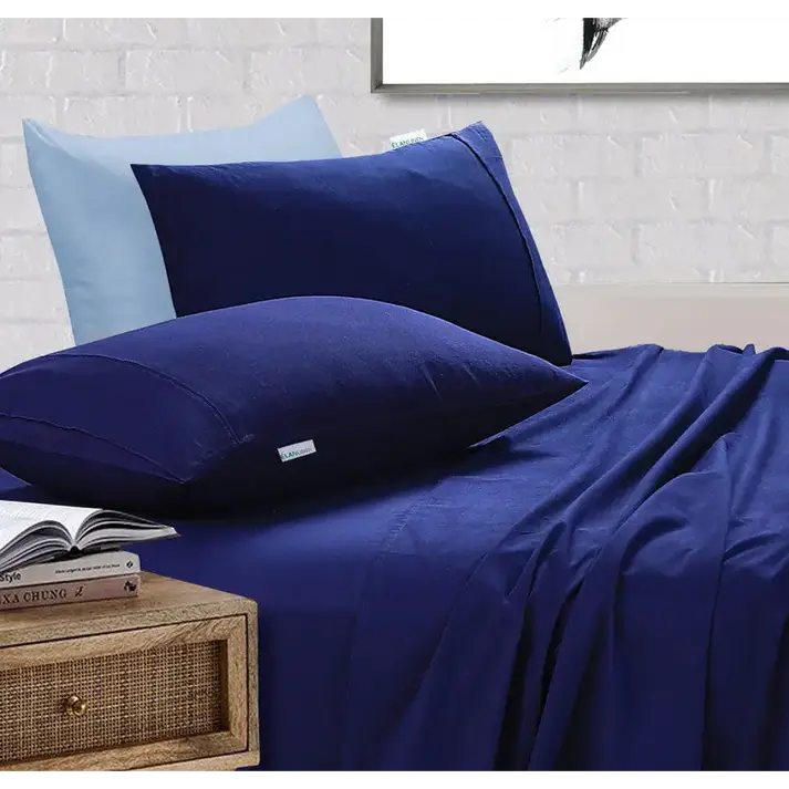 Egyptian Cotton Bed Sheets Set 100% Vintage Washed 500TC