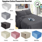 Egyptian Cotton Flannel Sheet Set Ramesses - Silver Single