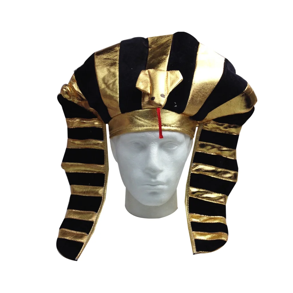 EGYPTIAN PHARAOH HAT King Costume Party Ancient Fancy Dress