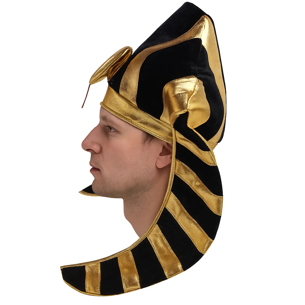 EGYPTIAN PHARAOH HAT King Costume Party Ancient Fancy Dress