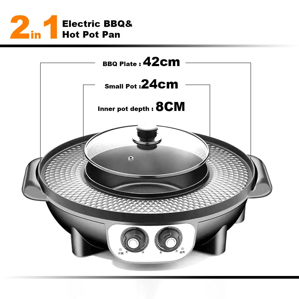 Electric 2 In 1 Non Stick
