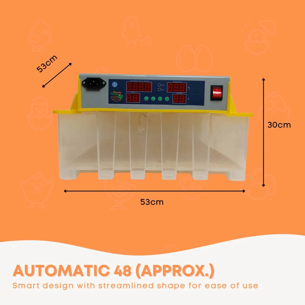 Electric 48 Egg Incubator + Accessories Hatching Eggs
