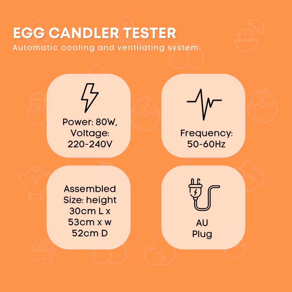 Electric 48 Egg Incubator + Accessories Hatching Eggs
