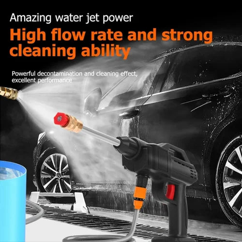 Electric Car Pressure Washer Cordless Spray Gun W 2