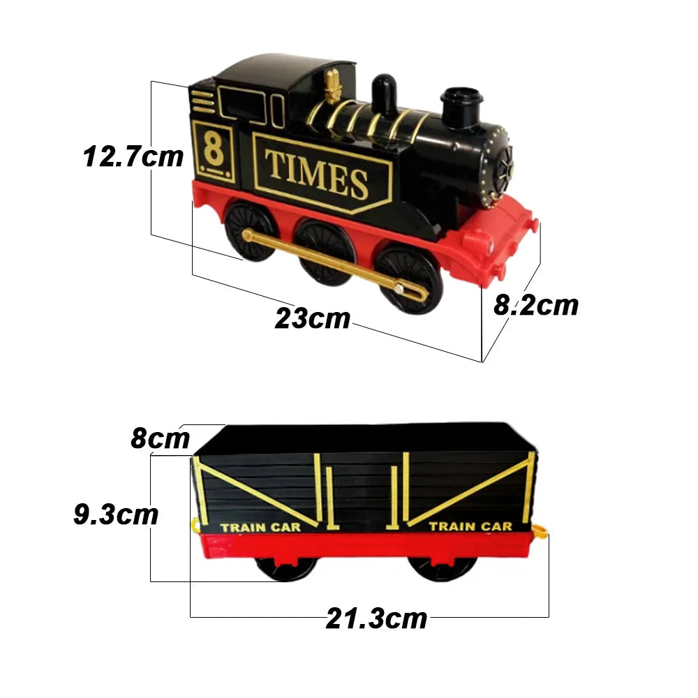 Electric Christmas Classic Train Toy Kids Set Railway Music