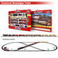 Electric Classic Toy Train Set Vehicle Rail Track Carriages