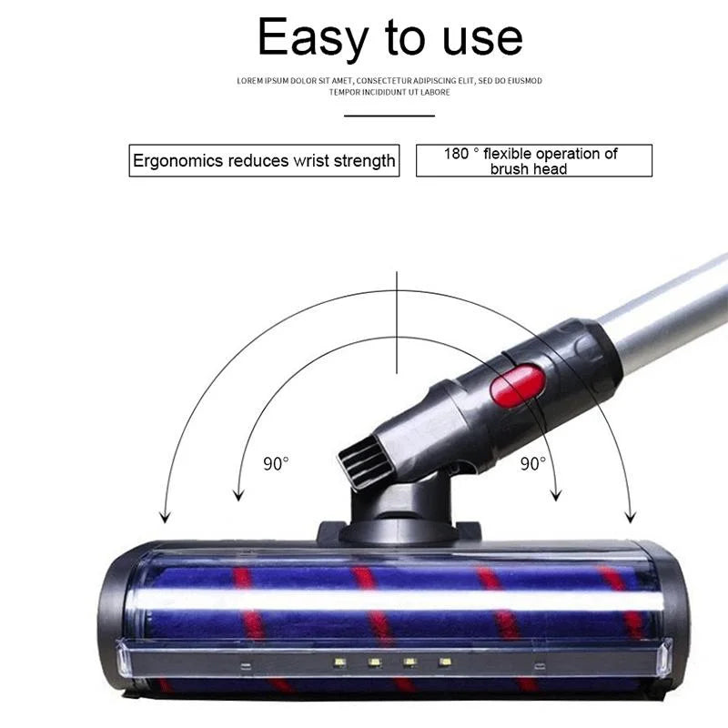 Electric Floor & Carpet Brush For Dyson V6 / Dc62 Vacuum-1915198306645053441