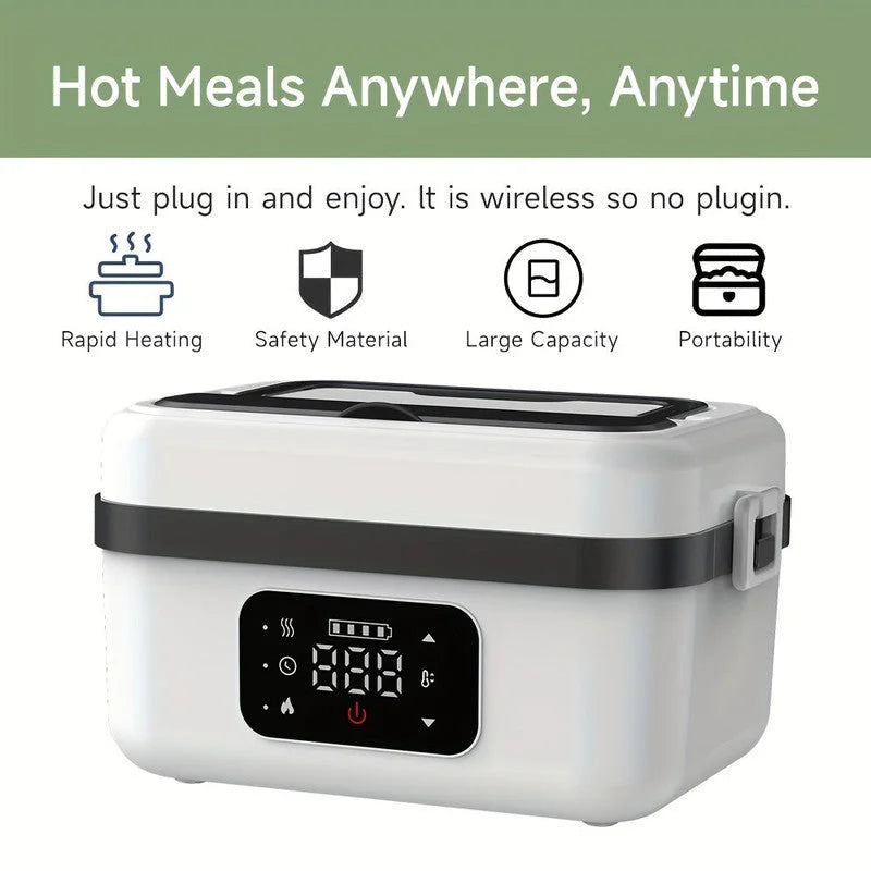 Electric Heated Lunch Box USB Rechargeable 1000ml - Baby &