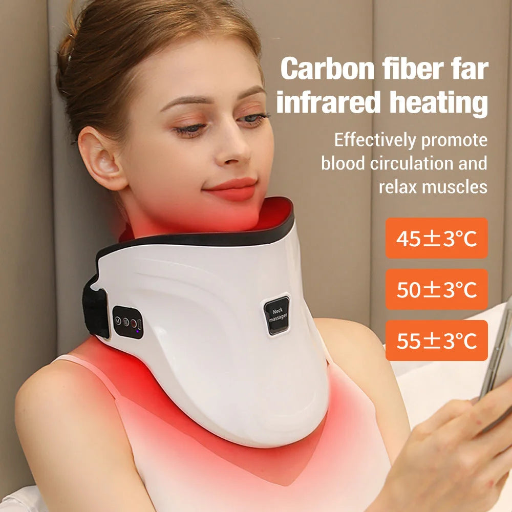 Electric Heated Neck Massager with Carbon Fiber Infrared