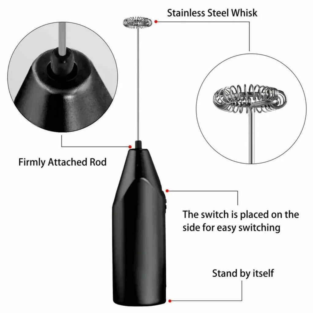 Electric Kitchen Mini Foamer Milk Frother Egg Beater