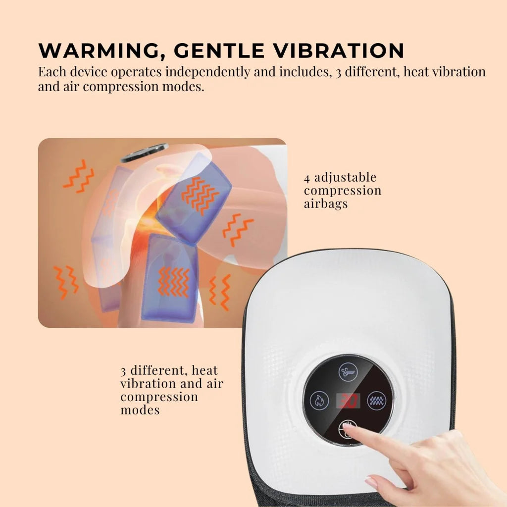 Electric Knee Massager - Rechargeable Air Compression Heat