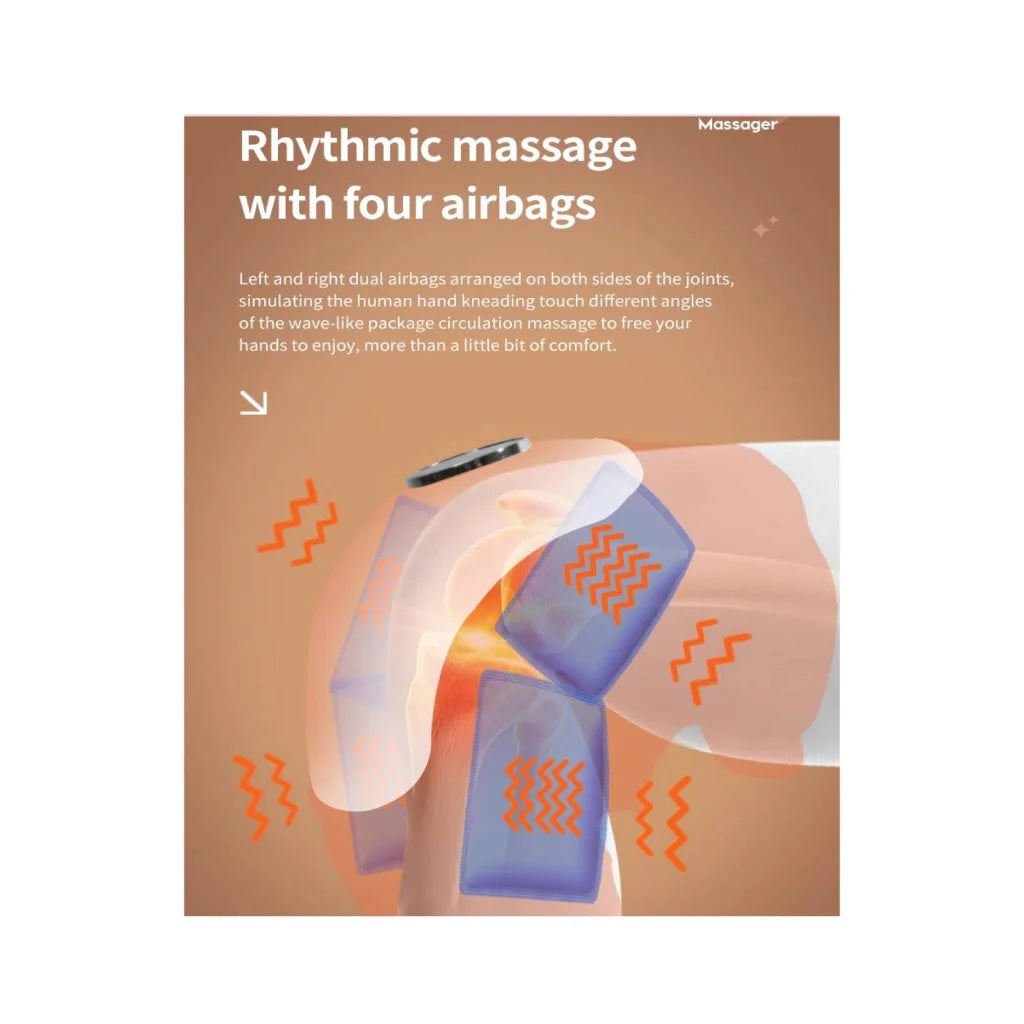 Electric Knee Massager - Rechargeable Air Compression Heat