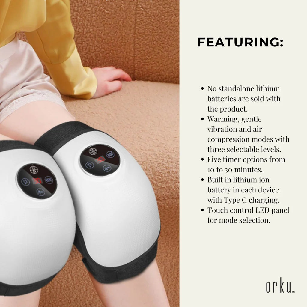 Electric Knee Massager - Rechargeable Air Compression Heat