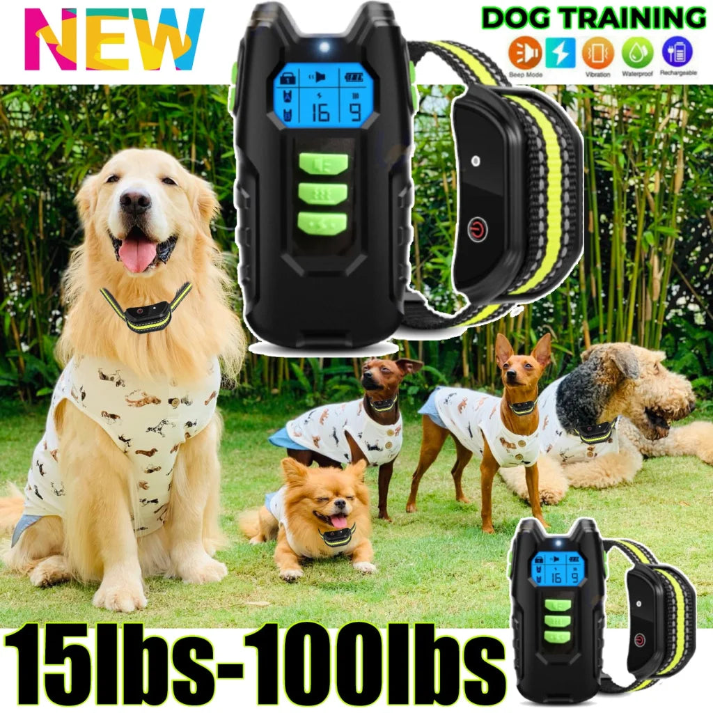 Electric Pet Dog Training Anti Bark Collar Sound Vibrate