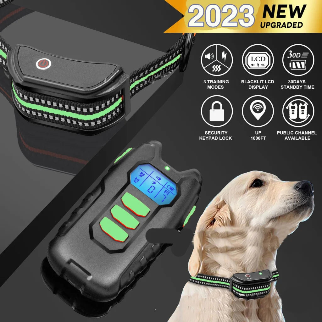 Electric Pet Dog Training Anti Bark Collar Sound Vibrate