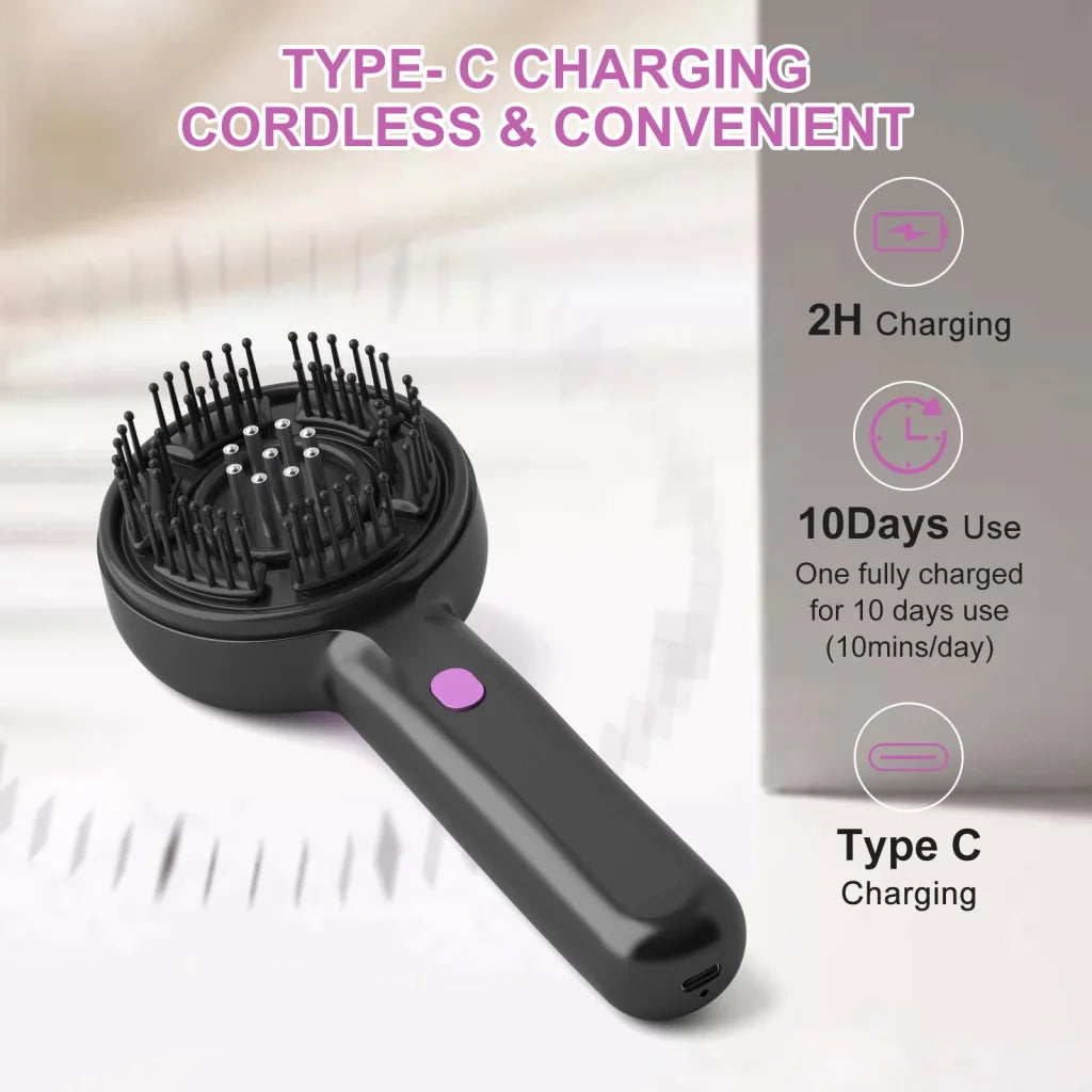 Electric Scalp Massager & Essential Oil Applicator Brush