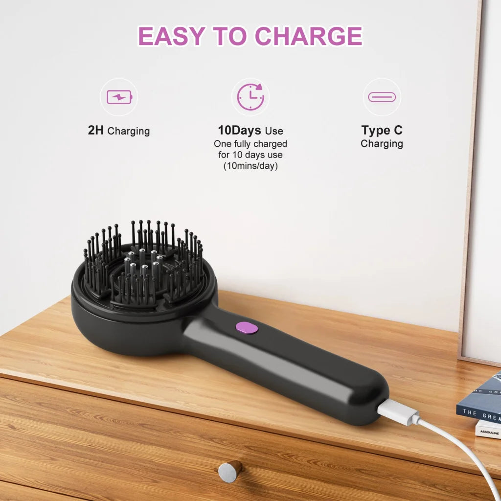 Electric Scalp Massager & Essential Oil Applicator Brush