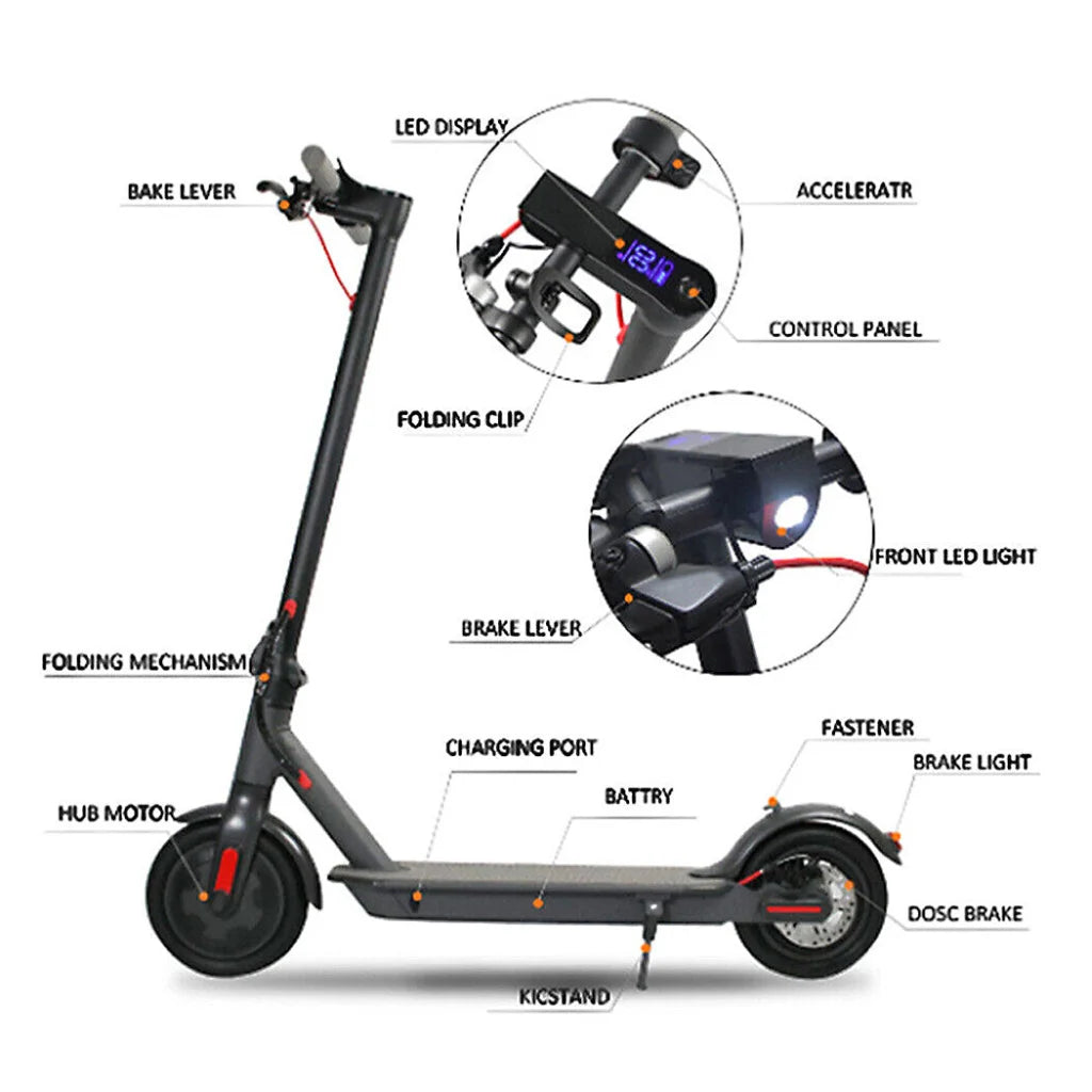 Electric Scooter 350W 10/20/35KM/H Portable Off Road