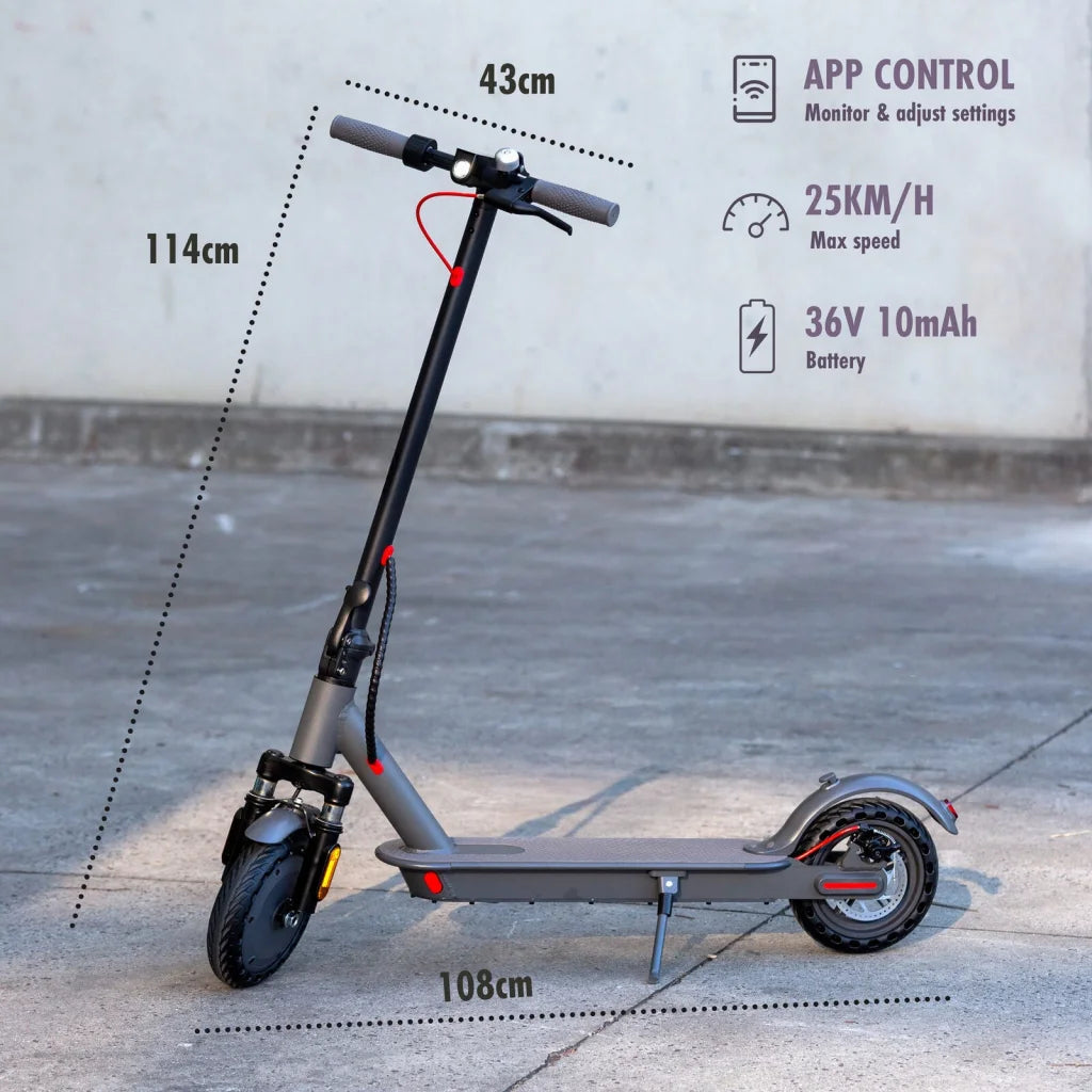 Electric Scooter 350W Motor 8.5 inch Tyres Front Suspension