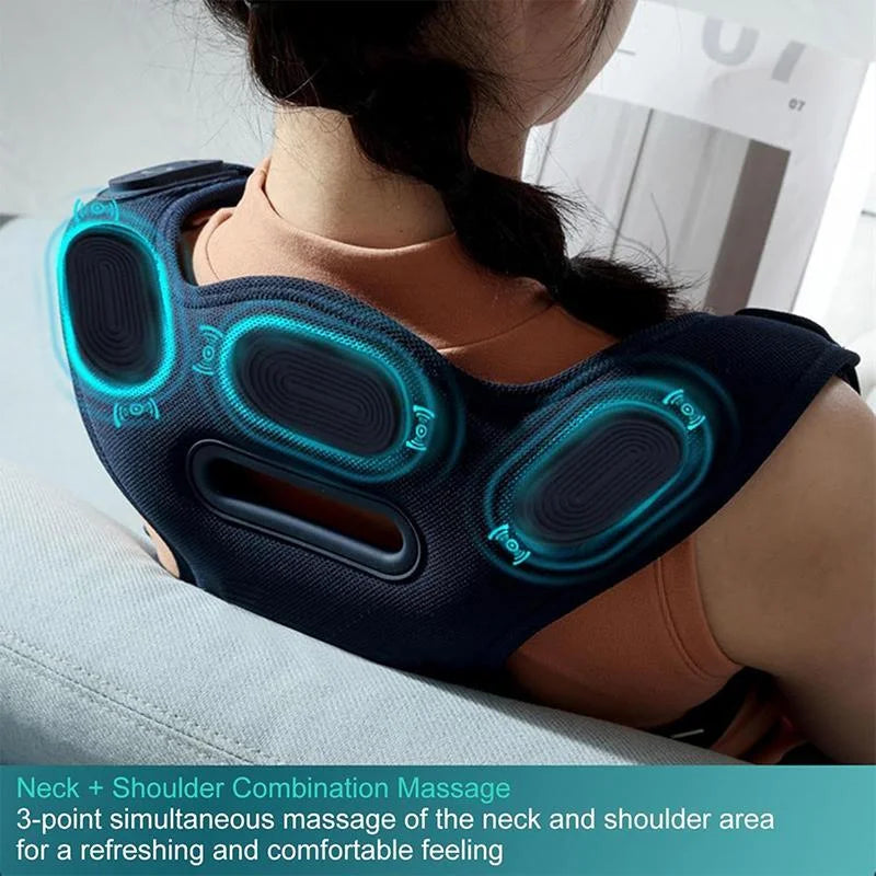 Electric Shoulder Neck Massage Belt Back Correction Belt