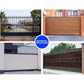 Electric sliding gate with opener 550w 74hp kit w